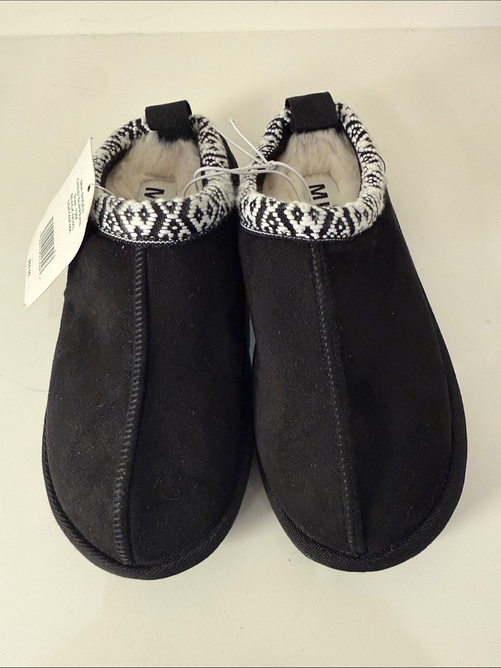 NWT MIA Girl Child Black Slippers - Size 13